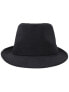 Фото #5 товара Мужская шляпа черная фетровая Simplicity Mens Manhattan Fedora Hat Designed Black Color Cap