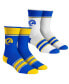 Фото #1 товара Youth Boys and Girls Socks Los Angeles Rams Multi-Stripe 2-Pack Team Crew Sock Set