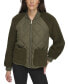 Фото #5 товара Women's Mixed Sherpa and Quilt Bomber Jacket