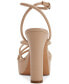 Фото #3 товара Women's Delicia Strappy Knotted Platform Sandals