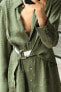 Фото #2 товара Платье-рубашка мини с ремнем ZARA