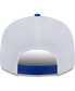 ფოტო #3 პროდუქტის Men's White, Royal Philadelphia 76ers Crest Stack 9FIFTY Snapback Hat