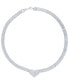 ფოტო #1 პროდუქტის Women's Diamond Accent Heart Necklace