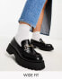 Фото #3 товара ASOS DESIGN Wide fit Masterpiece chunky loafer in black