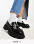 Фото #1 товара ASOS DESIGN Wide fit Masterpiece chunky loafer in black