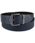 Фото #4 товара Men’s Two-In-One Reversible Casual Matte and Pebbled Belt