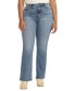 Фото #1 товара Plus Size '90s Vintage Like High Rise Bootcut Jeans