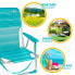 AKTIVE Fixed Folding Chair Aluminium 55x35x72 cm