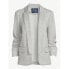 Scoop Relaxed Ultimate ScubaKnit Stretch Blazer Women's XL Gray Scrunch Sleeves