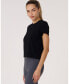 ფოტო #4 პროდუქტის Women's Rebody Essentials Crop Tee For Women