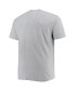 Men's Heathered Gray Brooklyn Nets Big and Tall Heart and Soul T-shirt Серый, XLT - фото #4