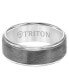 Фото #3 товара Кольцо Triton Crystalline Finish Tungsten White & Gray