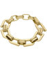 ფოტო #1 პროდუქტის Heritage D-Link Gold-Tone Stainless Steel Chain Bracelet
