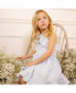 ფოტო #3 პროდუქტის Girls' Linen One Shoulder Flounce Dress with Ruffle Hem, Kids