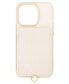 Women's Ivory Saffiano Leather iPhone 14 Pro Max Case