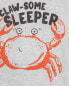 Фото #18 товара Toddler 3-Piece Crab Loose Fit Pajama Set 2T