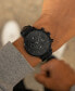 ფოტო #4 პროდუქტის Men's Quartz Legacy Leather Black Watch 42mm