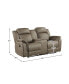 Фото #7 товара White Label Lola 74" Double Reclining Loveseat