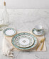 Serene Garden 4 Piece Dinner Plates Set, 10.5", Service for 4