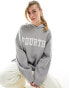 Фото #1 товара 4th & Reckless Alexia lounge knit hoodie in grey marl