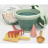 COMPACTOYS Eco Beach Bucket With Sandbox Toys 7 In 1 doll