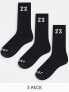 Фото #2 товара Jordan Essentials 3 pack length socks in black