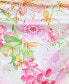 Фото #8 товара Juniors' Floral-Print Cowlneck Godet-Pleat Dress