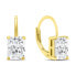 Beautiful gold-plated earrings with zircons EA937Y