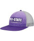 ფოტო #2 პროდუქტის Men's Purple, Gray Kansas State Wildcats Snapback Hat