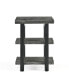 Pomona Metal and Wood 2-Shelf End Table