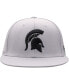 ფოტო #3 პროდუქტის Men's Gray Michigan State Spartans Fitted Hat
