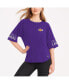 Фото #1 товара Women's Purple Los Angeles Lakers Diana Raglan Tri-Blend Oversized T-shirt