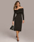 Фото #6 товара Платье женское DKNY Donna Karan с отложным воротником и открытыми плечами
