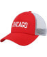 Men's Red, White Chicago Blackhawks Team Plate Trucker Snapback Hat