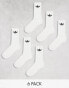 adidas Originals Trefoil 6-pack sock in white