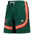 Men's Green Miami Hurricanes Swingman Basketball AEROREADY Shorts