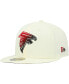 ფოტო #1 პროდუქტის Men's Cream Atlanta Falcons Chrome Color Dim 59FIFTY Fitted Hat