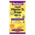 Liquid Vitamin D3 Drops, Citrus, 10 mcg (400 IU), 1 fl oz (30 ml)