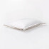 King Double Flange Merrow Stitch Comforter & Sham Set White/Camel - Threshold