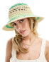 Фото #4 товара South Beach straw bucket hat in green stripe