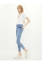 Фото #2 товара LCW Jeans Normal Bel Skinny Fit Cep Detaylı Kadın Rodeo Jean Pantolon