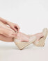 Truffle Collection espadrille wedges in beige Бежевый, 41 - фото #1