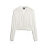 SUPERDRY Lace Trim Smocked Long Sleeve Blouse