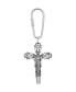 Фото #1 товара Women's Pewter Crystal Cross Whistle Key Fob