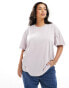 Фото #2 товара ASOS DESIGN Curve oversized t-shirt in washed lilac