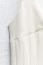 Фото #13 товара Короткое платье со складками ZARA