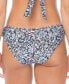 Фото #2 товара Juniors' Sophia Floral-Print Ruffled Bikini Bottom