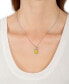 ფოტო #2 პროდუქტის Diamond & Enamel Winnie the Pooh & Honeybee 18" Pendant Necklace (1/6 ct. t.w.) in Sterling Silver