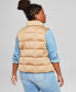Фото #2 товара Women's Plus Size Stand-Collar Puffer Vest, Created for Macy's