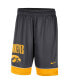 Фото #3 товара Men's Charcoal, Gold Iowa Hawkeyes Fast Break Shorts